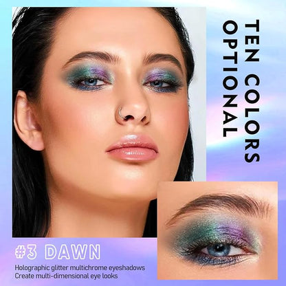 MAKI YIKA 5Pc Glitter Eyeshadow Liquid Multichrome Eyeshadows Long Lasting - Image 3
