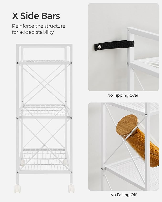 SONGMICS 3-Tier Metal Storage Rack - Image 4