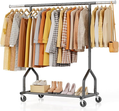 EAGMAK Heavy Duty Clothes Rack Load 424 LBS, Rolling Clothing Rack by Eagmak