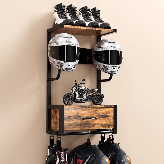 Motorcycle Helmet Holder Wall Mounted, Helmet Holder Wall Mount by OMISRUIS