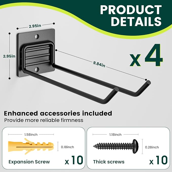 Wall Mount Garage Tool Organizer Storage Hook - Image 6