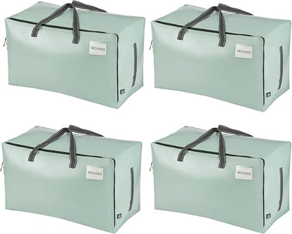 VENO 4 Pack Moving Bags and Large Christmas Decoration Storage Bins by Veno