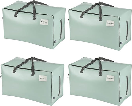 VENO 4 Pack Moving Bags and Large Christmas Decoration Storage Bins by Veno
