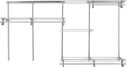ClosetMaid ShelfTrack Wire Closet Organizer System, Adjustable from 5 to 8 Ft. by ClosetMaid