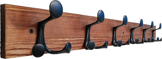 SKOLOO 36-Inch Wood Coat Rack Wall Mount by SKOLOO