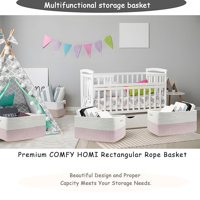 COMFY-HOMI 2 pcs Large Storage Baskets - Image 6