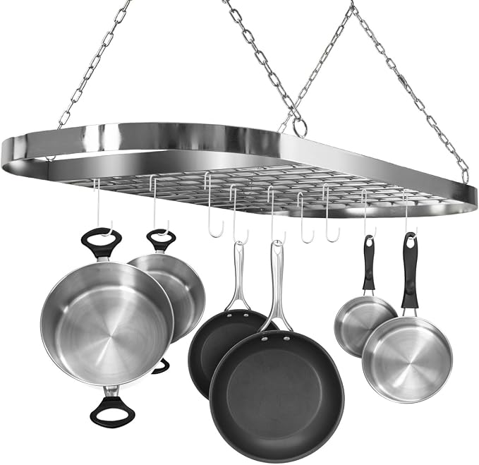 Sorbus® Pot and Pan Rack for Ceiling by Sorbus