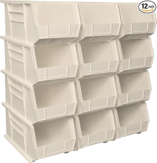 Akro-Mils 30240 AkroBins Plastic Storage Bins, Space-Saving Stackable Bins by Akro-Mils