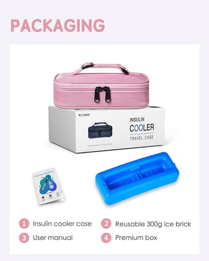 Insulin Vial Cooler Travel Case TSA Approved 300g Reusable Ice Brick Insulin - Image 8