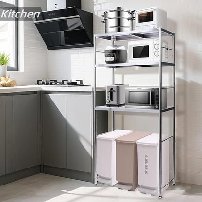 susunnus Stainless Steel Shelf, Kitchen Storage Shelves, Microwave and Mini - Image 6