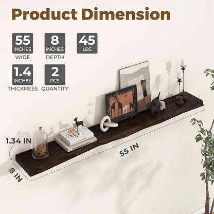 Axeman 55 inch Floating Shelves - Image 3