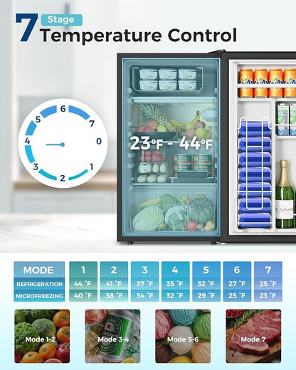 Mini Fridge with Freezer - Image 3