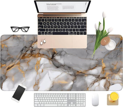 Marble Stripes Gaming Mouse Pad 35.4"x15.7"Desk Mat Anti-Slip Rubber Base & - Image 8