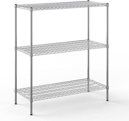 21" Deep x 48" Wide x 54" Height Wire Shelving Kit | 3-Tier | NSF Commercial by Regal+Altair