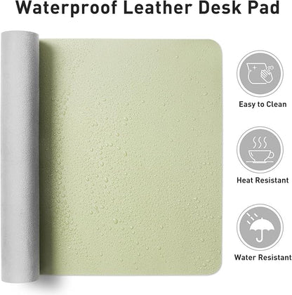 Aothia Leather Desk Pad Protector, Office Mat, Large Mouse Pad, Non-Slip PU - Image 5