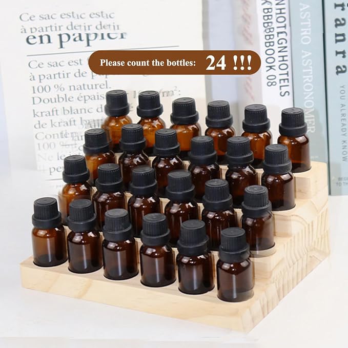 Essential Oil Display Stand 4 Tier Essential Oil Holder Solid Wood Essential - Image 3