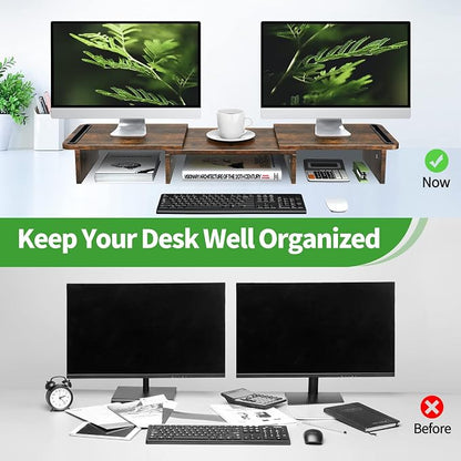 Zimilar Dual Monitor Stand Riser, Monitor Stand - Image 8
