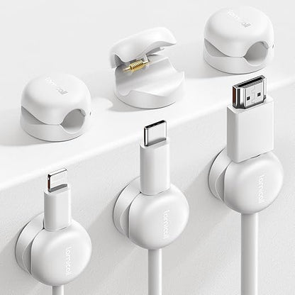 Lamicall Cord Organizer, Spring Cable Management Clips by Lamicall