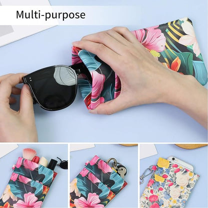 Double Eyeglass Case Soft Dual Glasses Case - Image 5