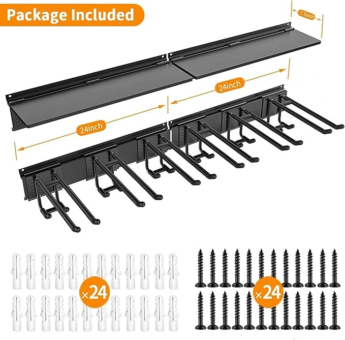 TORACK Garage Storage Organizer Systems, Wall Mount Overhead shelving, 48 inch - Image 3