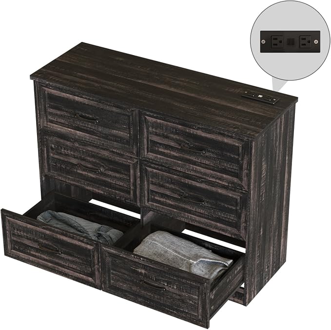 Fameill Dresser for Bedroom, 6 Drawer Wide Dressers Organizer - Image 6