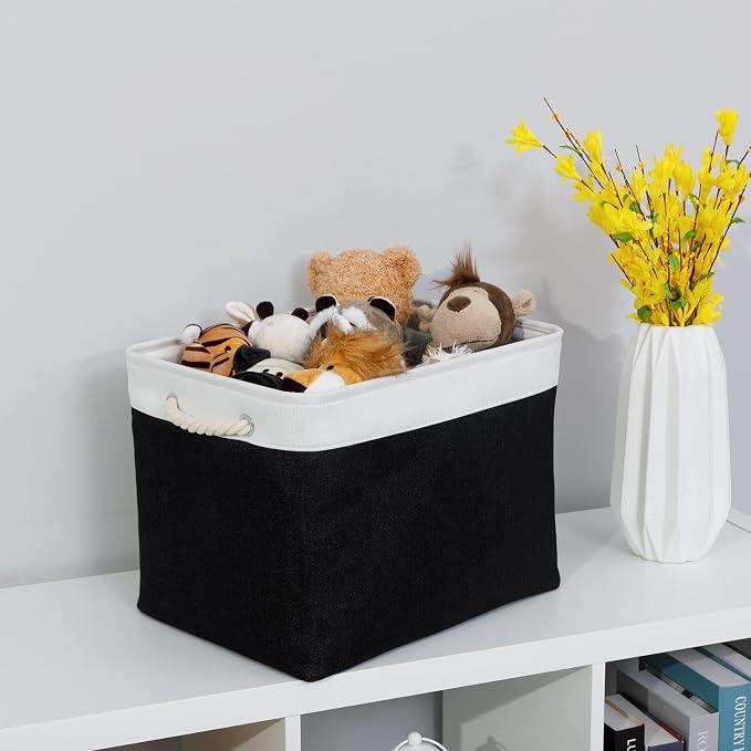 Bidtakay Black Storage Bins Storage Baskets - Image 5