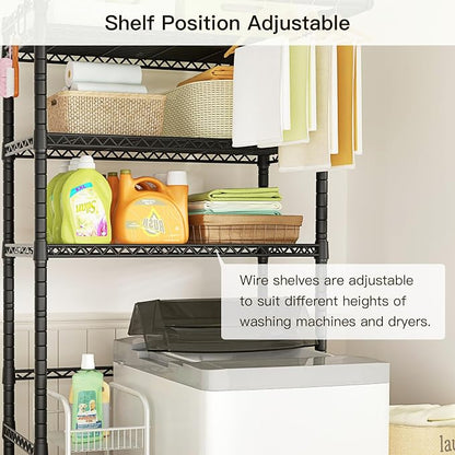 Ulif U11 Over Washer and Dryer Shelves, 3 Tiers Laundry Room Storage and - Image 4