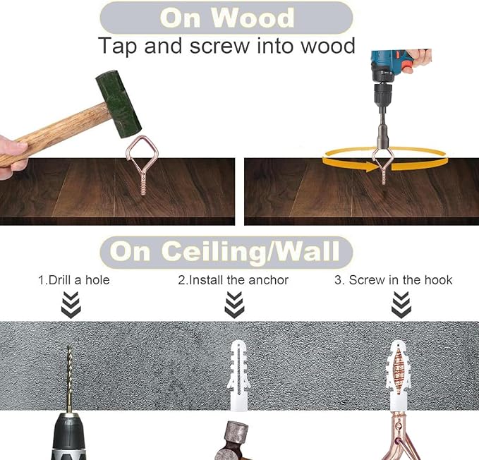 10PCS Eye Screw Hooks for Hanging Heavy Duty - Image 6