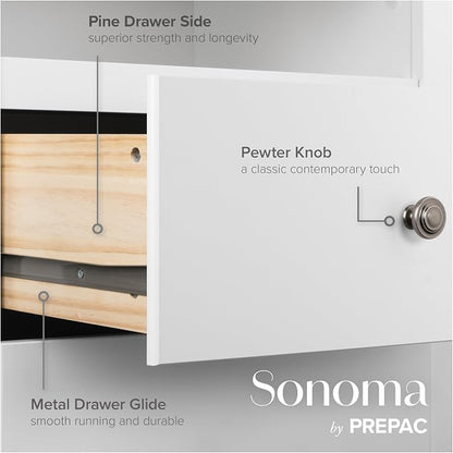 Prepac Sonoma 6 Drawer Dresser for Bedroom, Tall Chest of Drawers, Bedroom - Image 6
