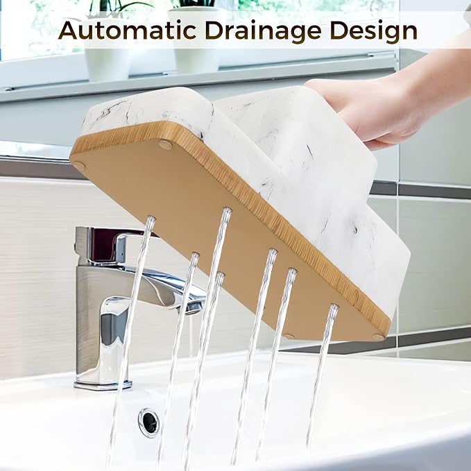 Toothbrush Holder for Bathrooms, Bathroom Organizer Countertop, Rectangle 5 - Image 8