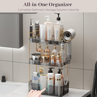 Aveniee Bathroom Counter Organizer, 3 Tier Skincare Perfume Countertop Storage - Image 2