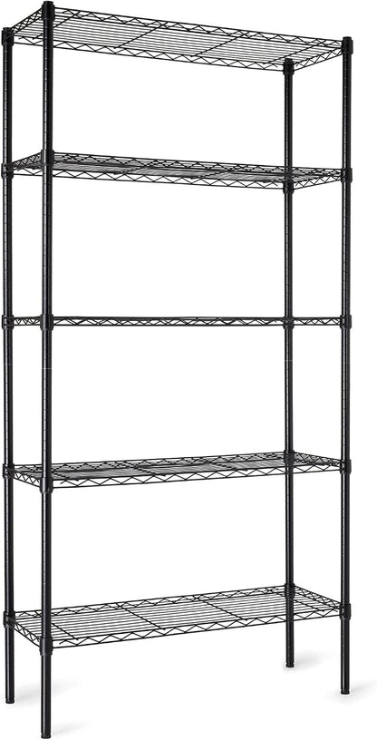 Amazon Basics 5-Shelf Adjustable Heavy Duty Steel Wire Rack Storage Shelving by AmazonBasics