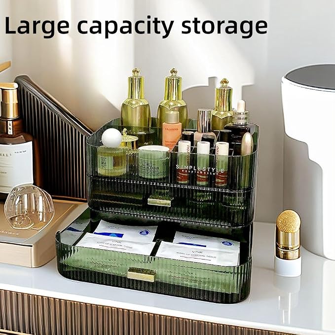 Makeup Organizer with Drawers Stackable Skincare Cosmetic Makeup organization - Image 4