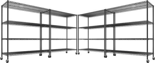 REIBII 55.5''W Heavy Duty Metal Shelves by REIBII