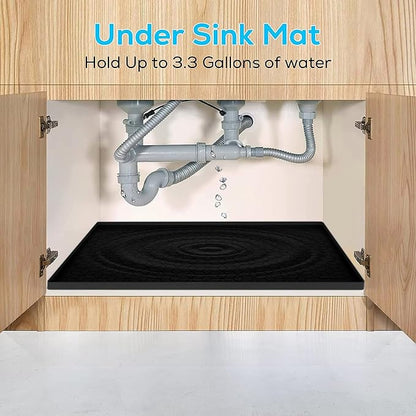 Under Sink Mat, Silicone Waterproof Under Sink Liner, Sink Cabinet Organizer - Image 6