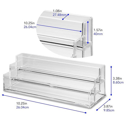 byAlegory Tiered Acrylic Eyeshadow Palette Makeup Organizer | 3 Tier Cosmetic - Image 5