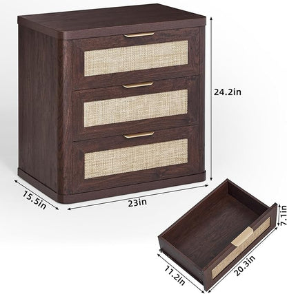 LEYAOYAO Rattan Night Stand Set of 2 - Image 3
