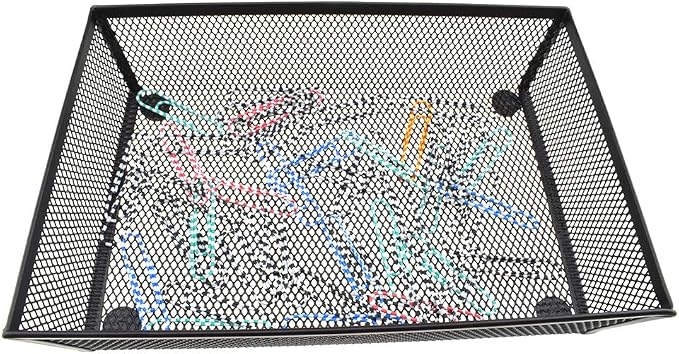 HAHIYO Stackable Mesh Tray Cup 9 x 6 x 2 inches Sturdy Container - Image 4