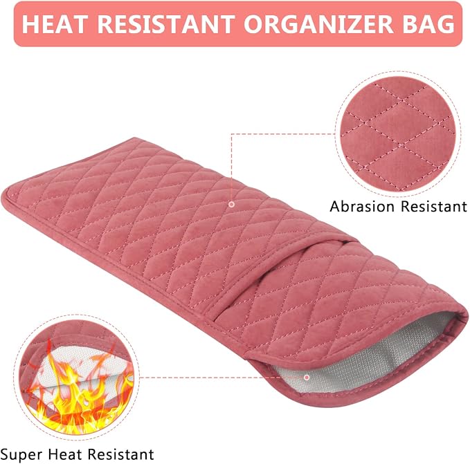 Heat Resistant Hair Tools Organizer Bag Portable Travel Storage Cover Pouch - Image 3