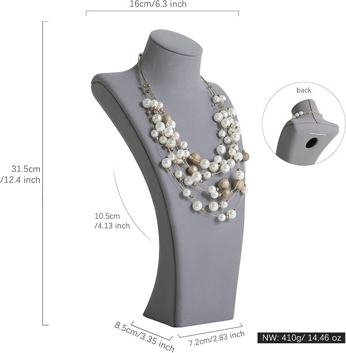 GemeShou Grey necklace storage organizer - Image 5