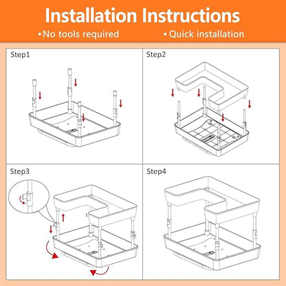 2 Tier Lazy Susan Organizer - Image 8