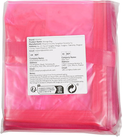 Vieshful Pink 40L Clear Clothes Storage Bag - Image 7