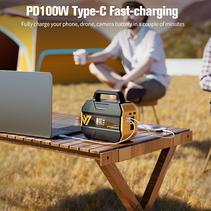 VTOMAN FlashSpeed 300 Portable Power Station, 300W 230Wh LiFePO4 Battery - Image 6