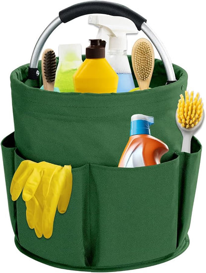 17L Cleaning Caddy with Handle, Cleaning Supplies Organizer, Foldable Storage by Unknown