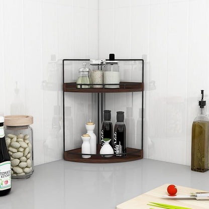 Dorhors 2-Tier Bathroom Counter Organizer, Vanity Counter Corner Shelf - Image 6
