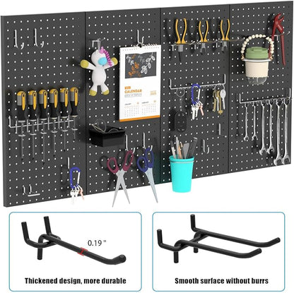 157 PCS Extra Thick Pegboard Hook Set, Metal Pegboard Accessory Organizer - Image 6