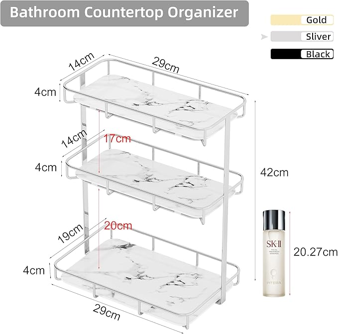 Bathroom Organizer Countertop Perfume Organizer Makeup Organizer Cosmetics - Image 3