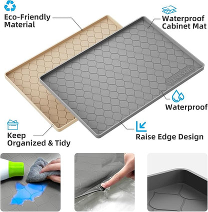 Silicone Under Sink Mat 34" x 19", kitchen Essentials and Gadgets, Shelf liner - Image 2