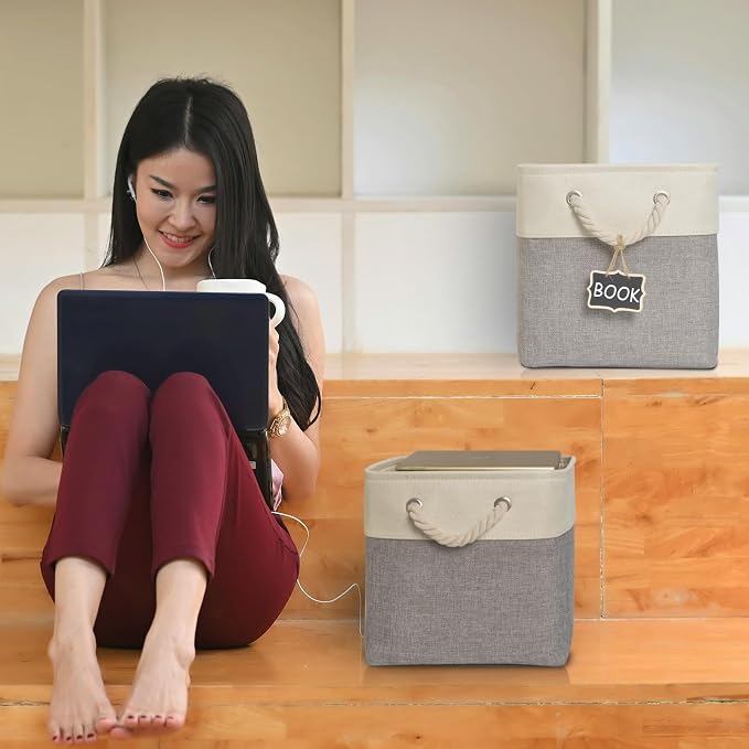 12x12 storage cube bins, Fabric Storage Cubes - Image 5