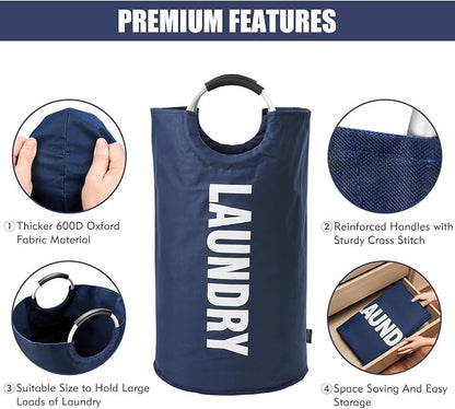 DOKEHOM 125L X-Large Collapsible Washing Laundry Basket Bag - Image 6